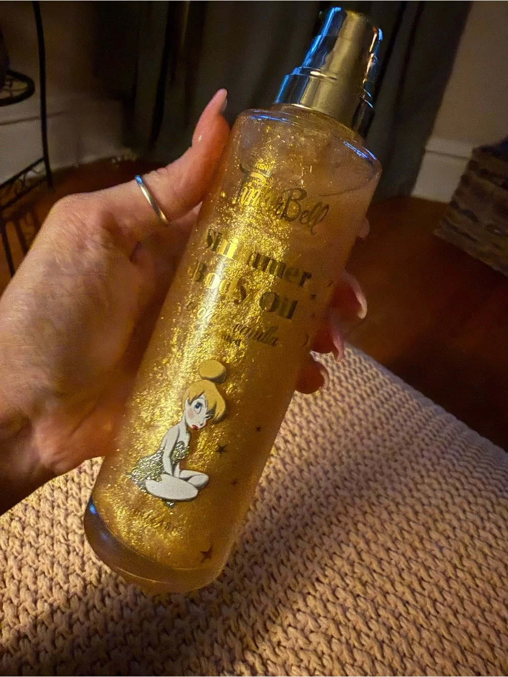 Tinker Bell Shimmer Body Oil Spray - Gold
